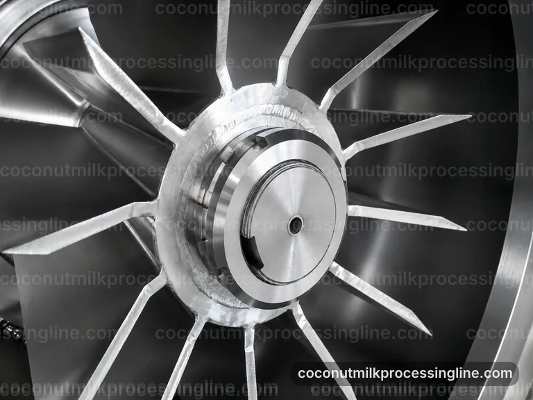 industrial coconut milk processing line, performance troubleshooting: coconut meat press connection view