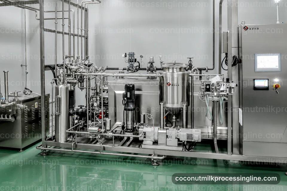industrial coconut milk processing line, performance troubleshooting: pressing with fiber separation section operating stage