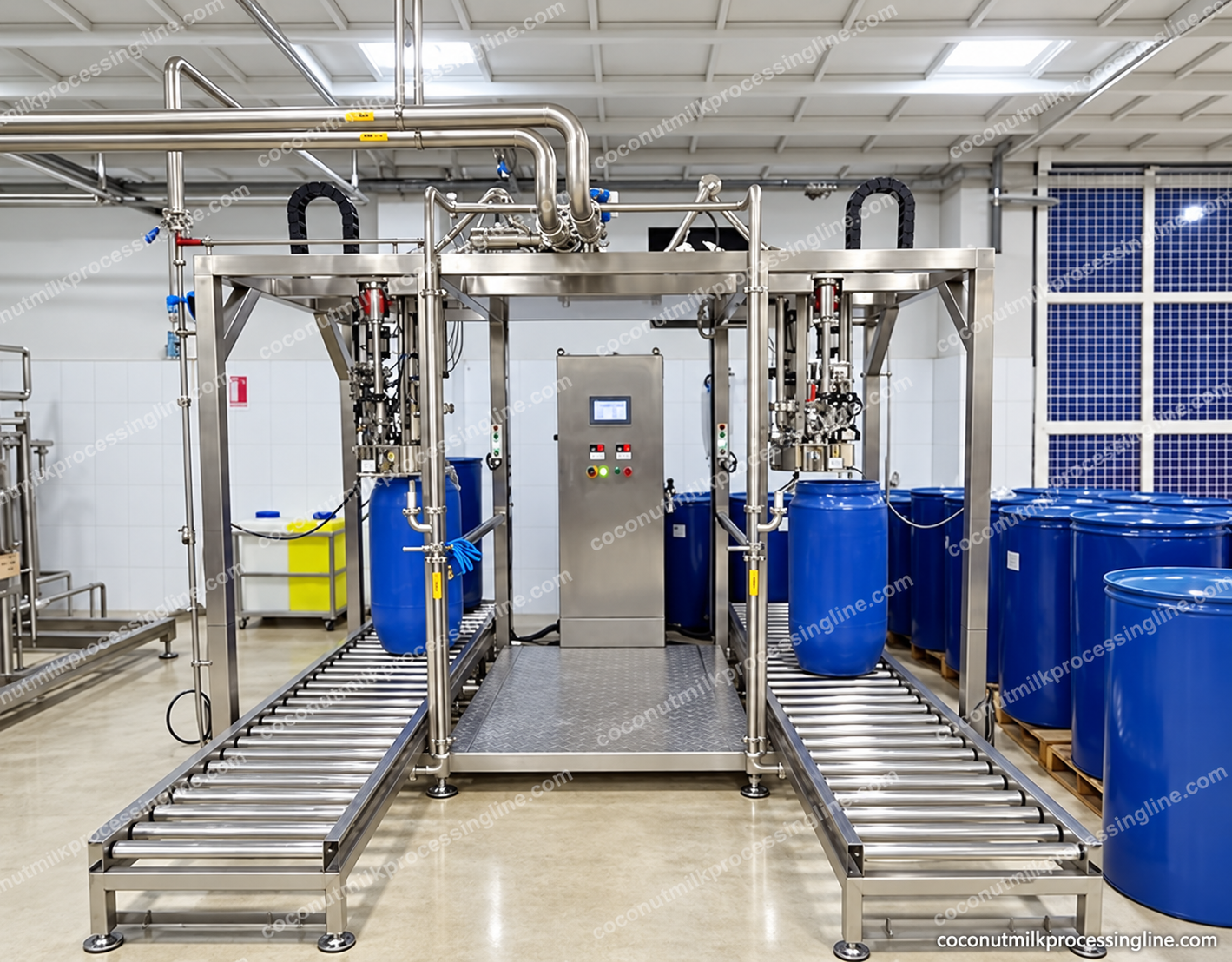Filling & packaging interface equipment reference from an actual source photograph